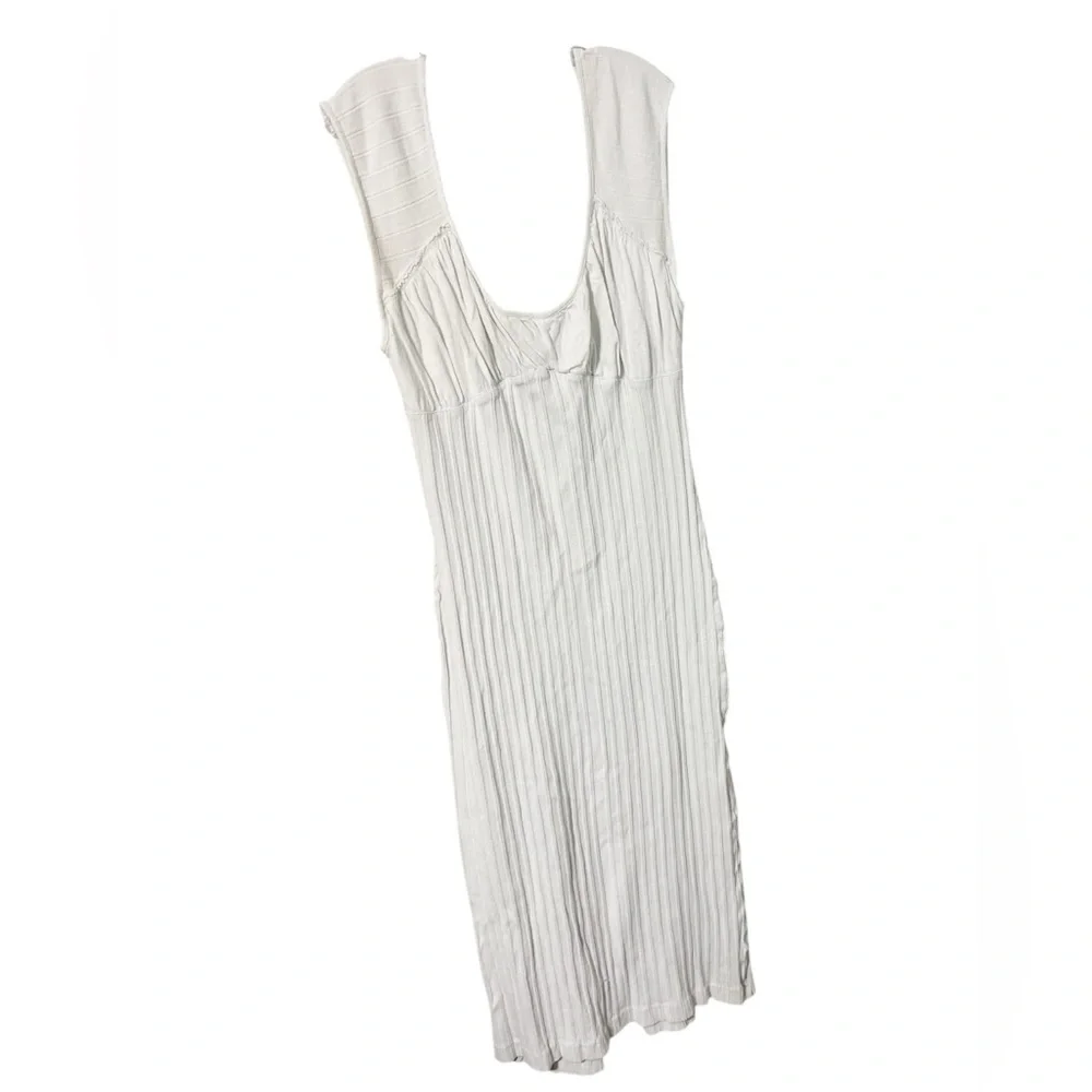 Free People Beach Ivory Knit Maxi Dress Sz L Resort‎ Vacation Cruise Summer